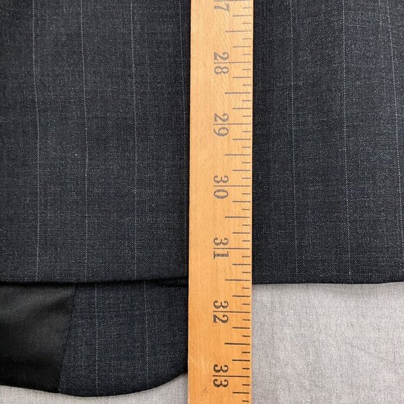Palm Beach Suit Men 44R/36W x 30L Gray Pinstripe Wool Classic Career 2pc  VTG - Picture 7 of 16